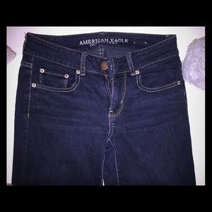 Dark blue American eagle denim size 00 jeans